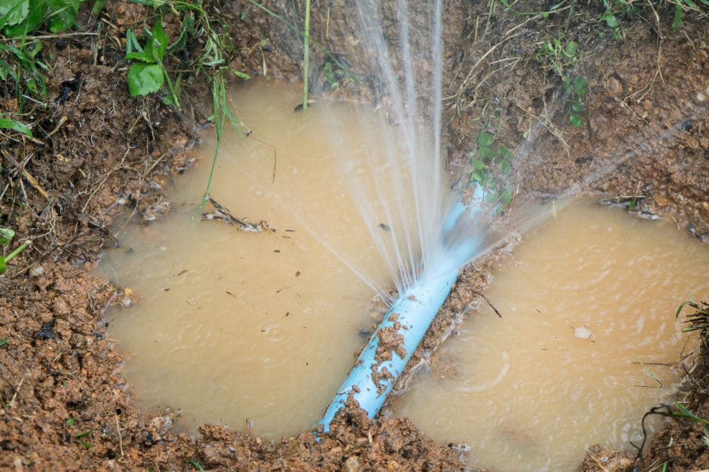 Fuite sur canalisation